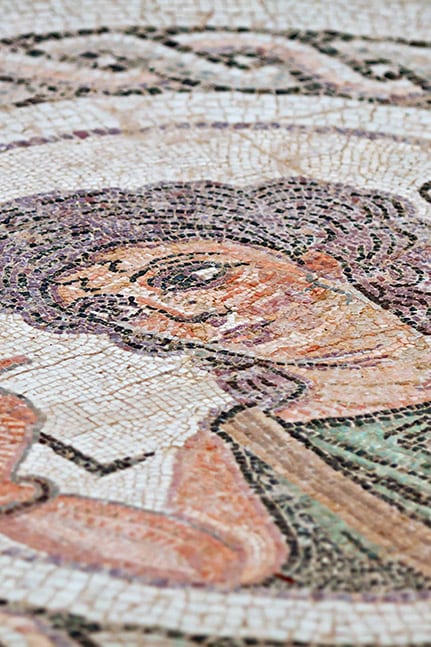 Ancient mosaic in Kourion, Cyprus great for a destination wedding