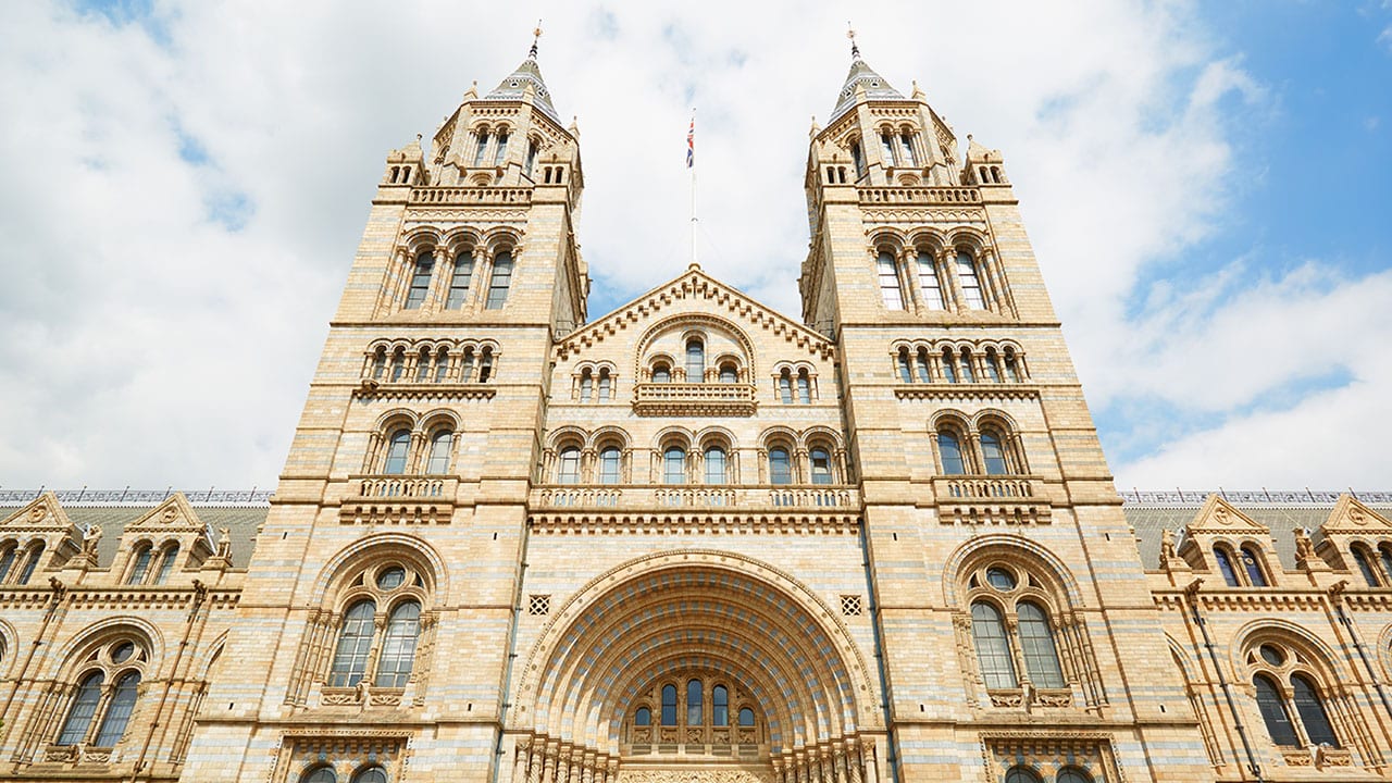 Natural History Museum Weddings | Natural History Museum building facade in a sunny day in London