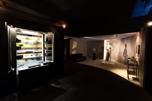 Products being showcased at a corporate launch event in London at the Vinyl Factory