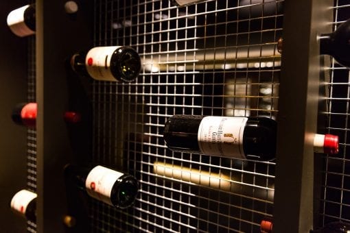 Bespoke wine cellar for a corporate brand and product launch at the Vinyl Factory in London