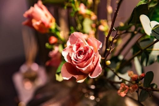 Flowers at a corporate event