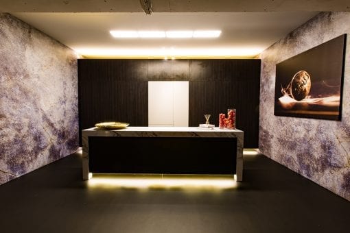 A beautiful one off kitchen built for a corporate product launch at a top London venue