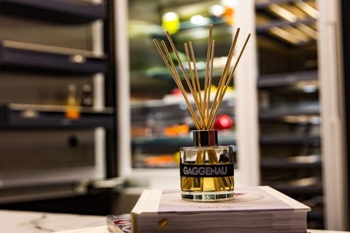 A bespoke kitchen designed to showcase a new fridge cooling product at the Vinyl Factory