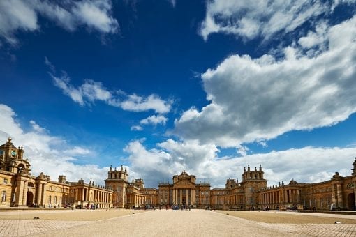 A beautiful photo of Blenheim Palace at a world class wedding