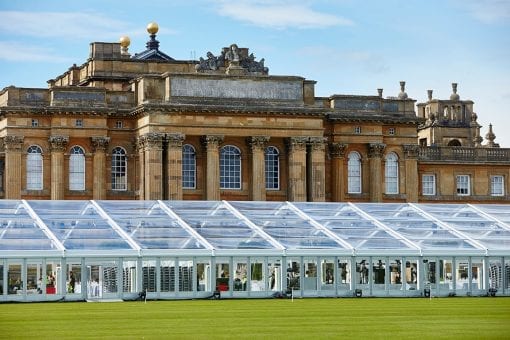 World class wedding set on the Blenheim Palace estate in a beautiful glass marquee