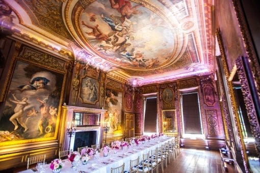 One stunning table set for lunch at the Little Banqueting House for a private event