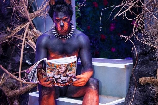 Amazing roving performers, for a private party in Vogue Magazine in London