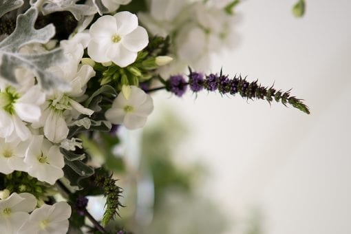 Delicate and beautiful florals for a private event