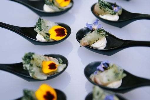 Stunning canapés for a luxury event