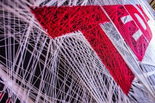 Set design of the TEDx brand logo