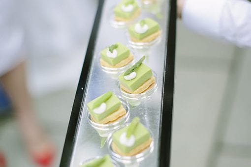 Beautiful delicate canapés served at a 1st birthday party