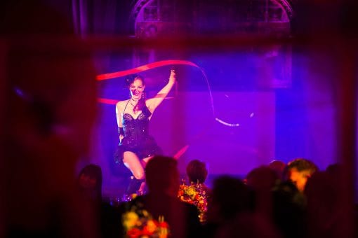 The IT girls dancing with a ribbon at One Marylebone