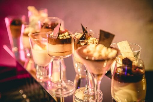 Delicious desserts at a lavish birthday party