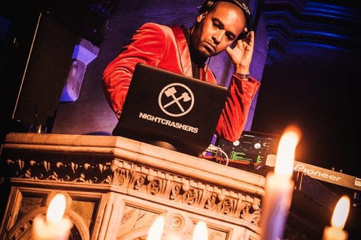 DJ performing at a private birthday party in Mayfair