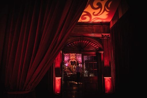 Grand reveal into dinner for a lavish birthday party