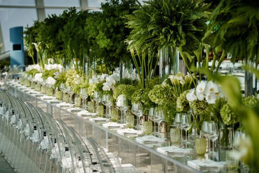 Green tablescape