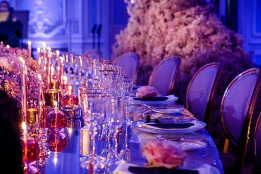 Luxury pink tablescape